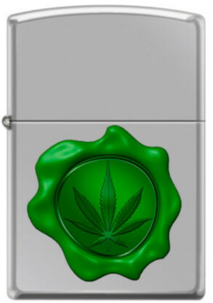 Zapalovač Zippo Wax Seal Cannabis Leaf 4352