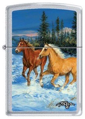 Zapalovač Zippo Linda Picken Horses in Snow 0027
