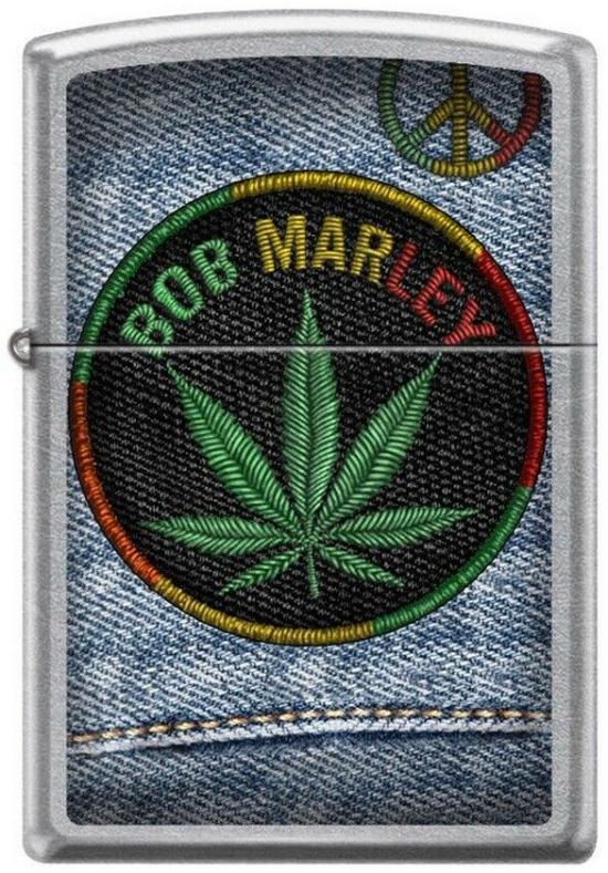 Zapalovač Zippo Bob Marley Cannabis Leaf 7306