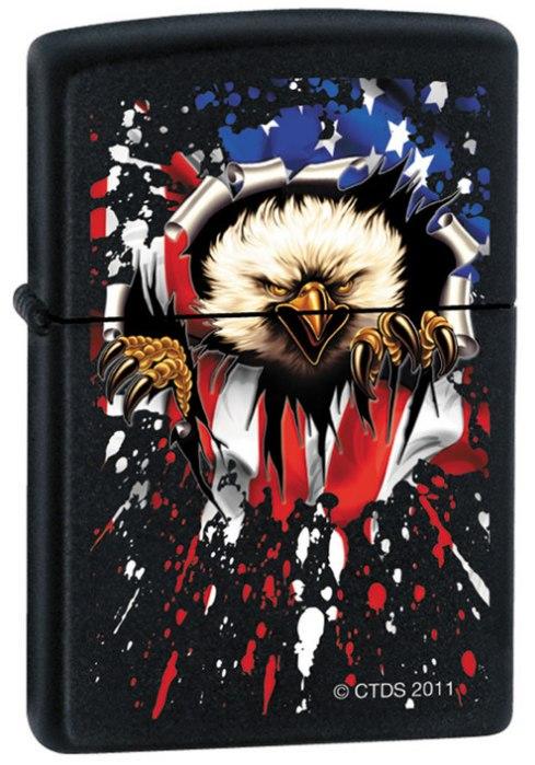 Zapalovač Zippo Bald Eagle Flag 7281