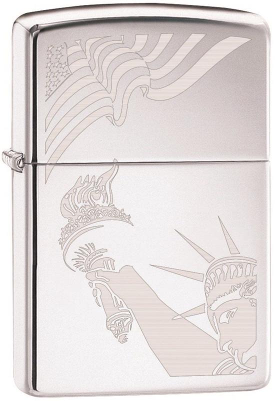 Zapalovač Zippo Flag and Lady Liberty 2265