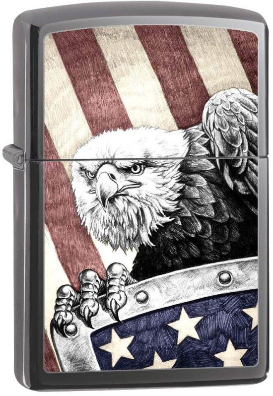 Zapalovač Zippo Eagle With Shield 0010