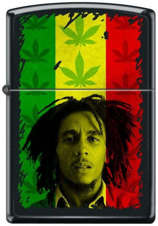 Zapalovač Zippo Bob Marley Cannabis Leaf 7304