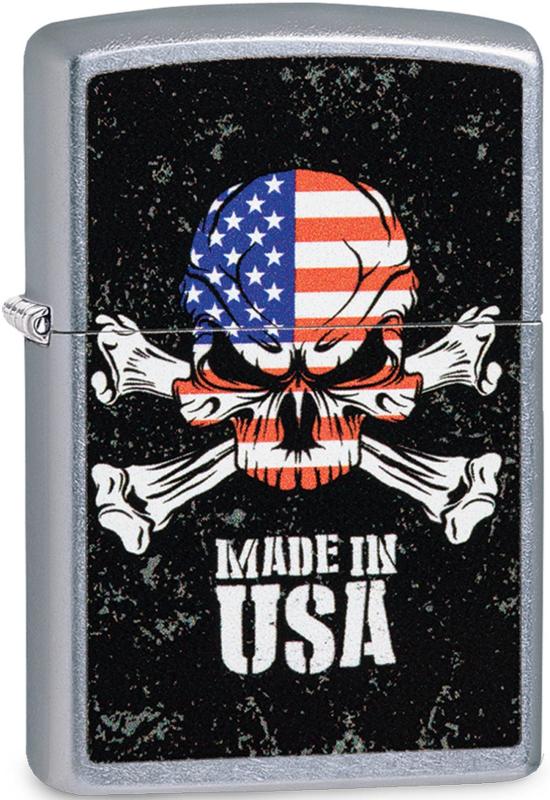 Zapalovač Zippo Made in USA Skull 1358