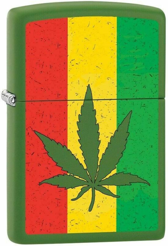 Zapalovač Zippo Cannabis Leaf Rastafarian 8971
