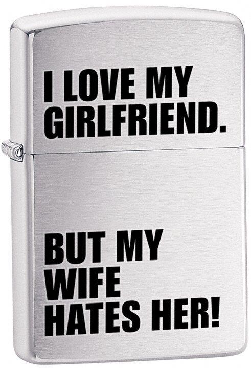 Zapalovač Zippo Love My Girlfriend 24522