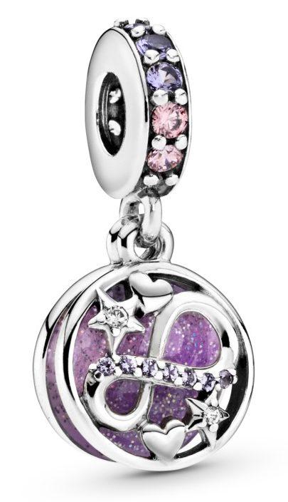 Přívěsek Pandora Glittering Infinity Hearts & Stars 798829C01