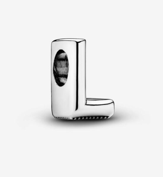 Korálek Pandora Letter L Alphabet Charm 797466