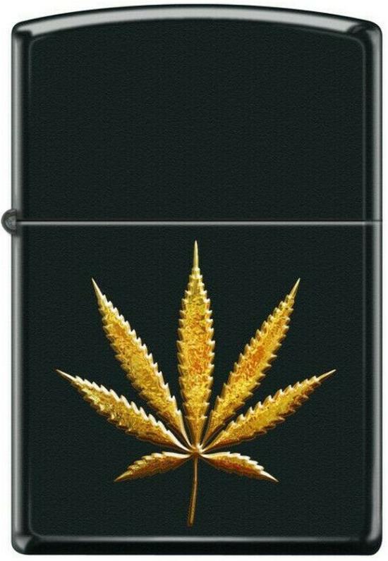Zapalovač Zippo Gold Cannabis Leaf 8471