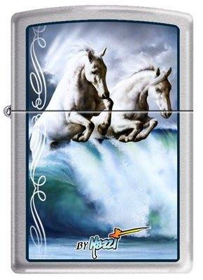 Zapalovač Zippo Mazzi - Horses Waves 7388