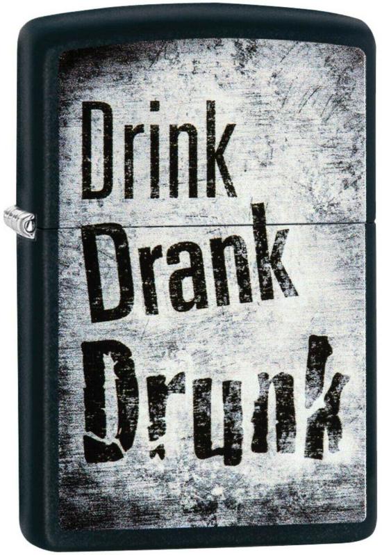 Zapalovač Zippo Drink Drank Drunk 29618