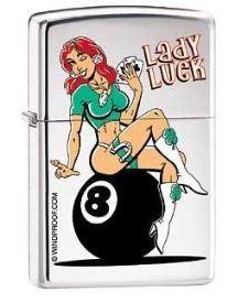 Zapalovač Zippo Lady Luck Eight Ball 9196