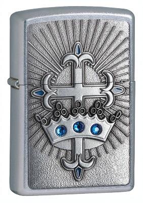 Zapalovač Zippo Crown and Cross 25321