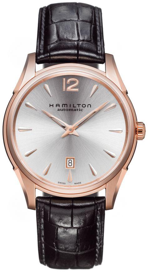 Hodinky Hamilton JazzMaster Slim 43mm Pink Gold H38645755