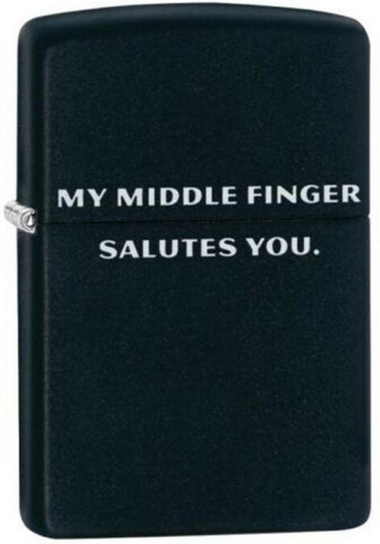 Zapalovač Zippo Middle Finger Salutes You 29867