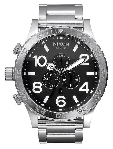 Hodinky Nixon 51-30 Chrono Black A083 000