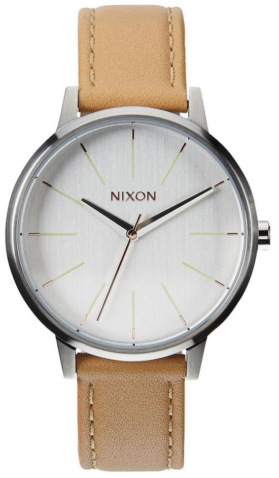 Hodinky Nixon Kensington Leather Natural Silver A108 1603