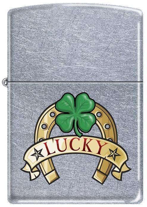 Zapalovač Zippo Lucky Clover and Horseshoe 0219