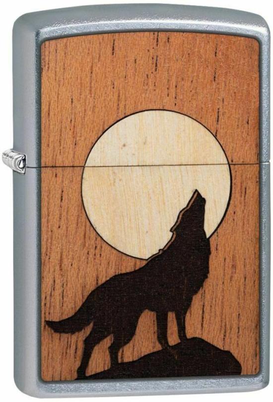 Zapalovač Zippo Woodchuck Howling Wolf 49043