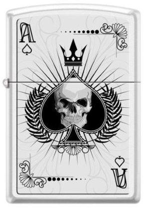 Zapalovač Zippo Ace Skull Card 8011