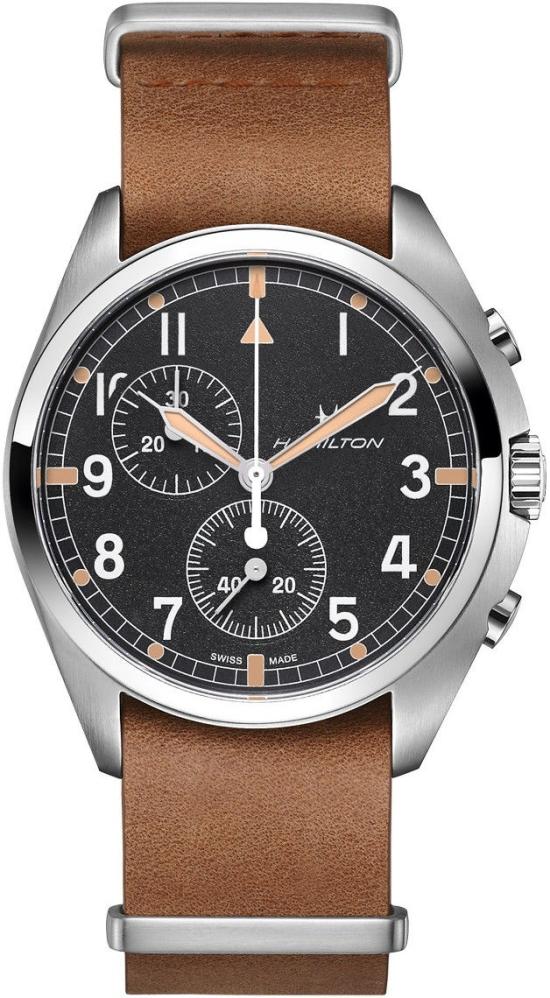 Hodinky Hamilton Khaki Aviation Pilot Pioneer Quartz Chronograph H76522531