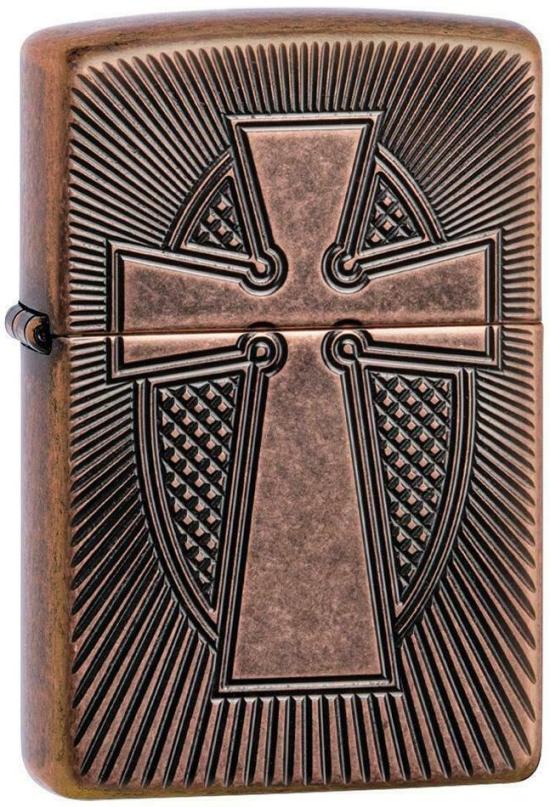 Zapalovač Zippo Deep Carve Cross 27163