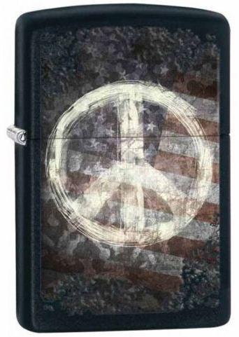 Zapalovač Zippo Peace On Flag 26750